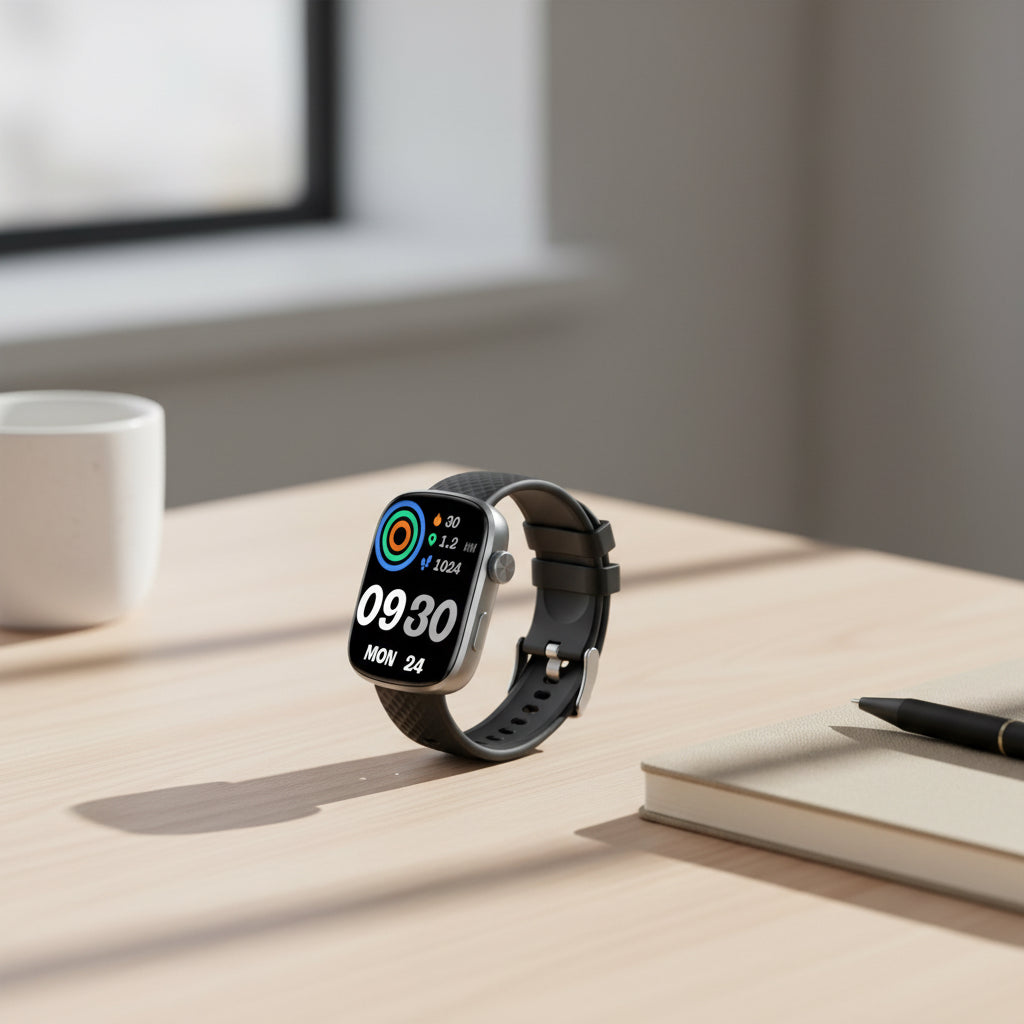 Smart Watch Bluetooth Call &1.95 HD Screen -Heart Rate SpO2 Sleep Monitor, 3ATM Waterproof Fitness Tracker For IoS Android