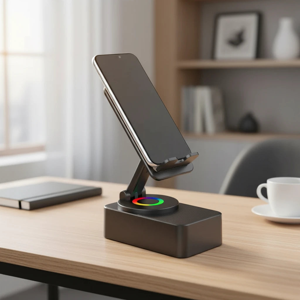 Mobile Phone Bracket Audio Two-in-one Rotating Foldable Stand